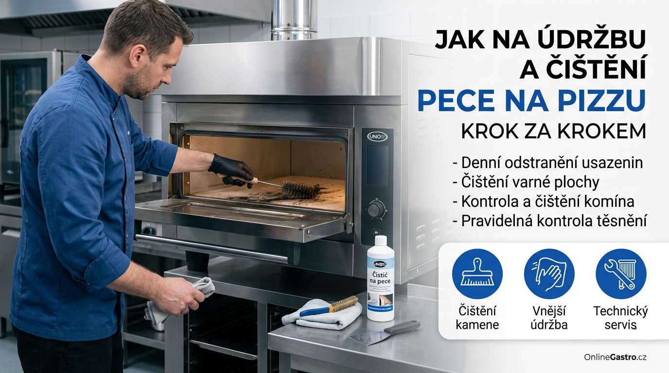 Údržba a čištění pece na pizzu krok za krokem