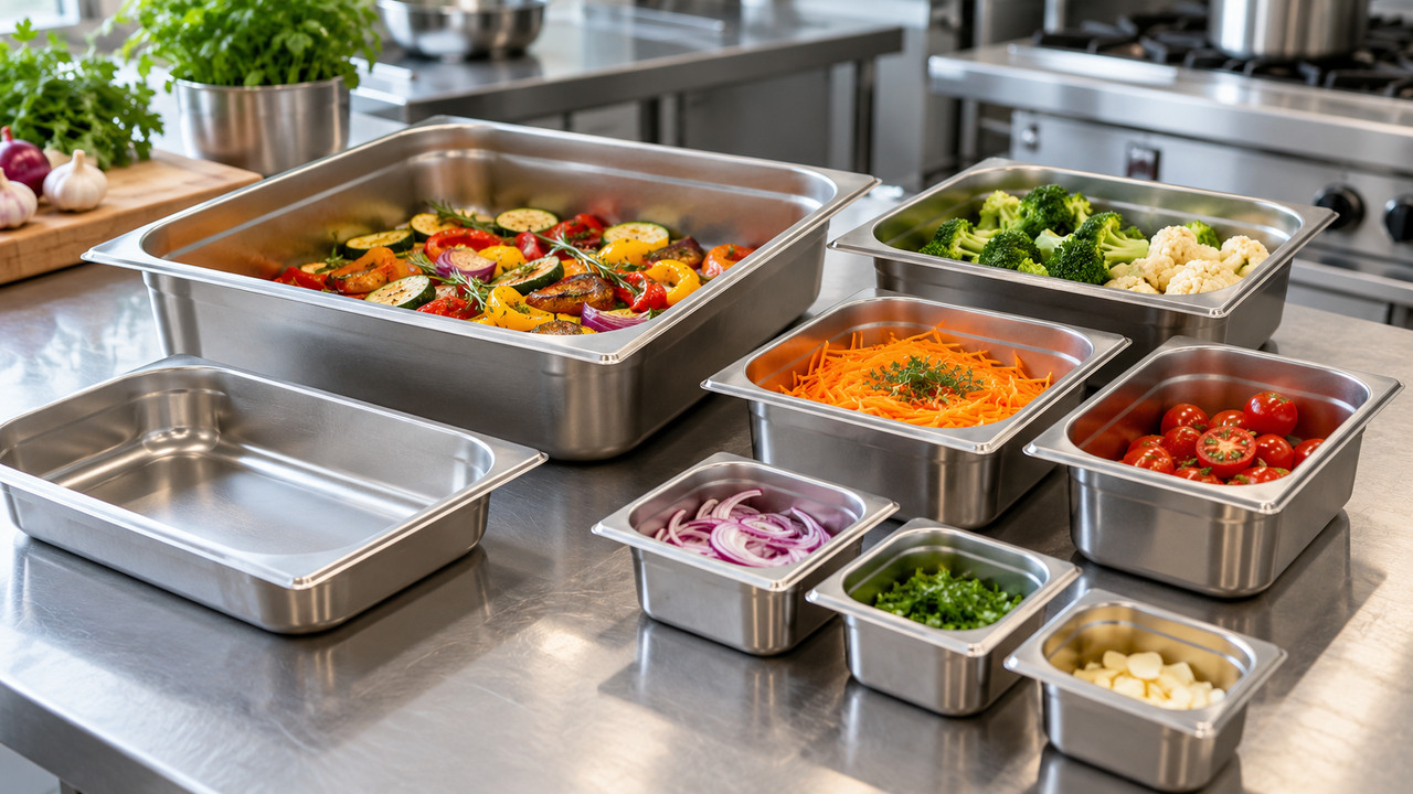 Gastronádoby GN: kompletní průvodce rozměry a značením (GN 1/1 až GN 1/9)