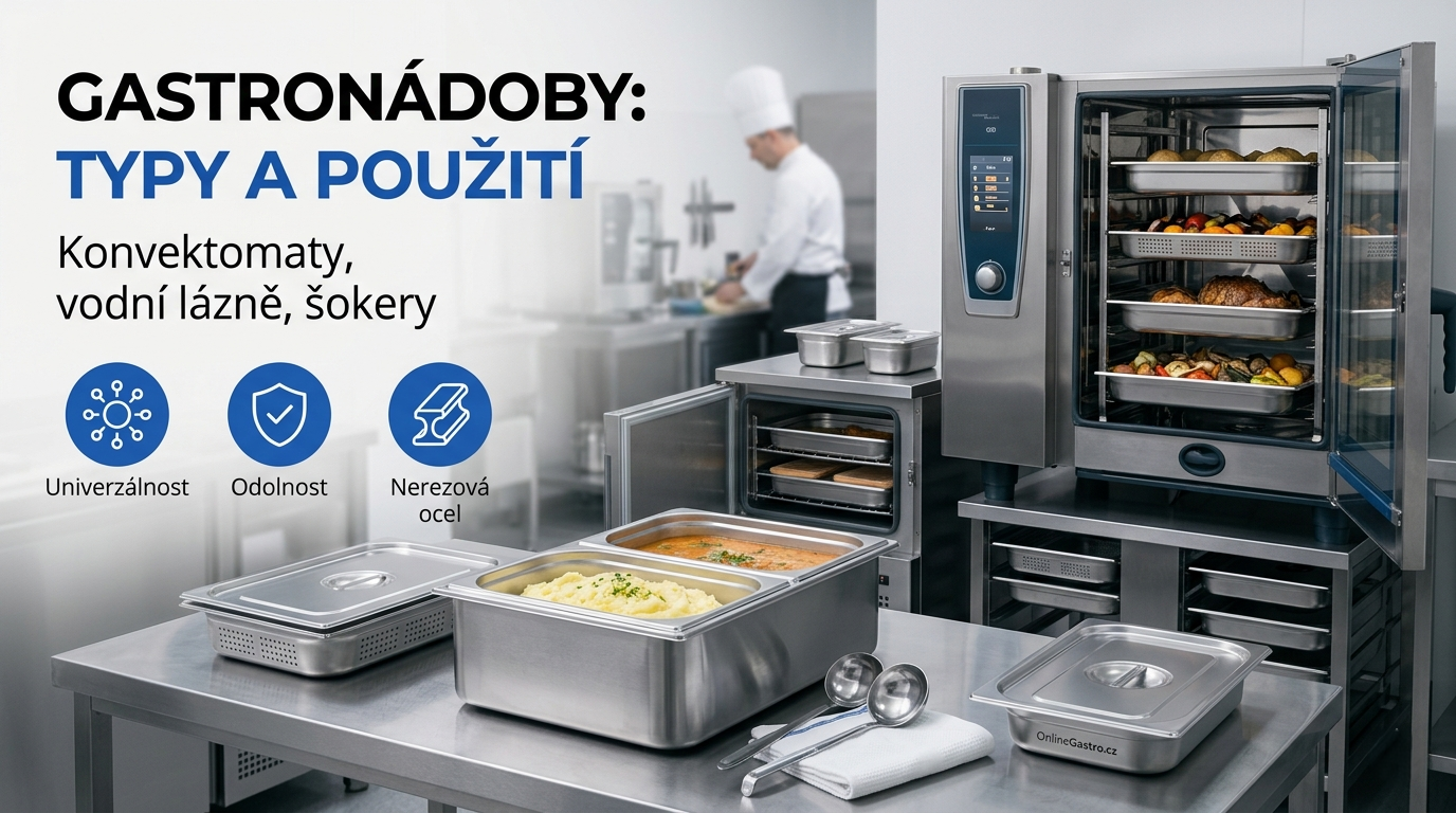 Gastronádoby do konvektomatu, do vodní lázně i do šokeru
