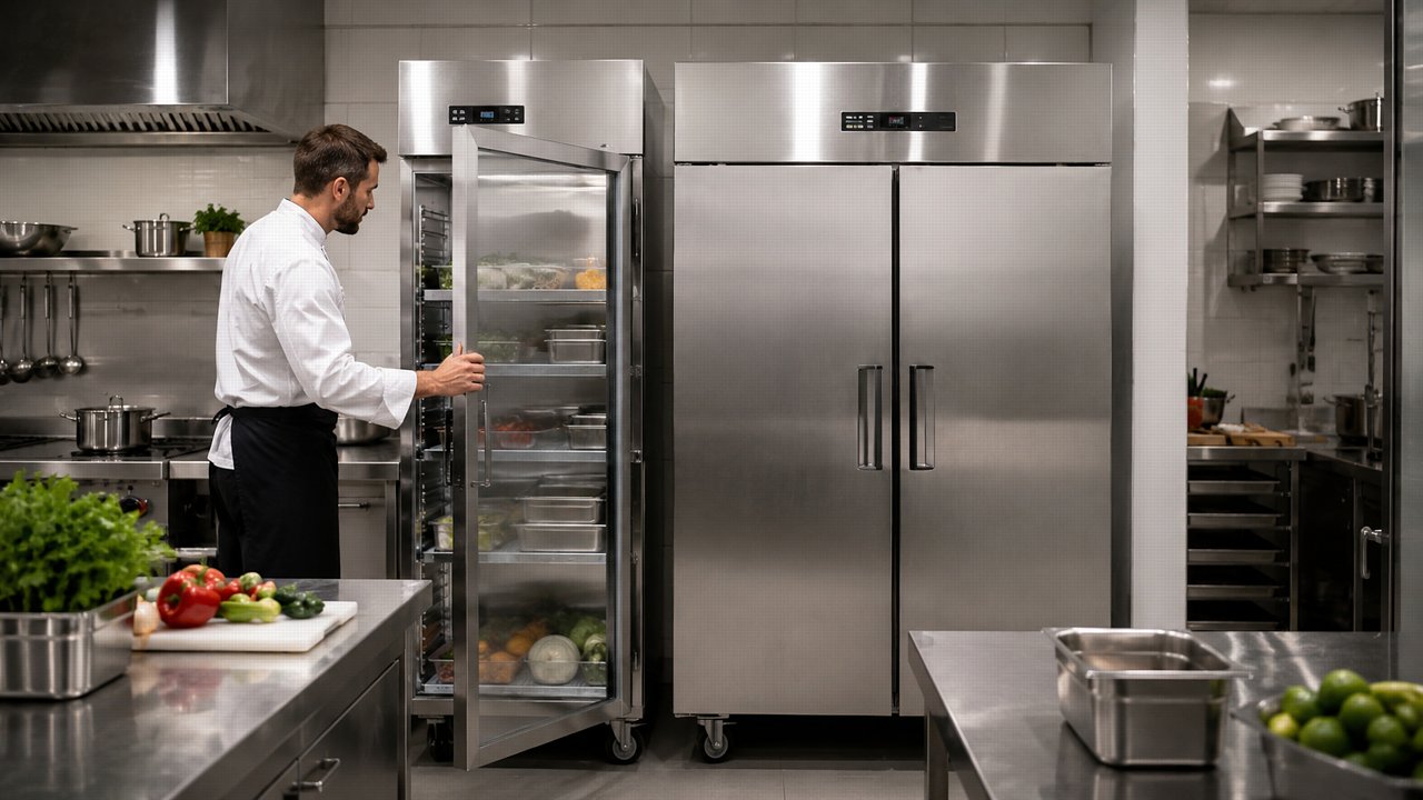 Gastro lednice: jak vybrat objem, počet dveří a typ chlazení