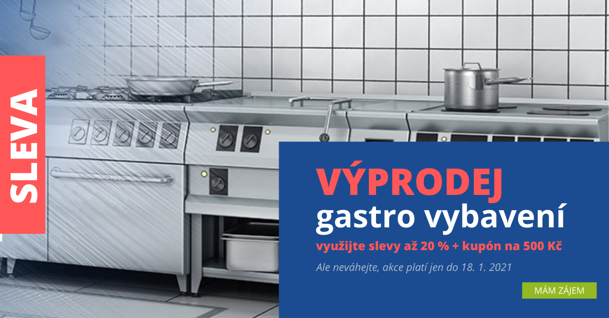 Novoroční výprodej gastro vybavení