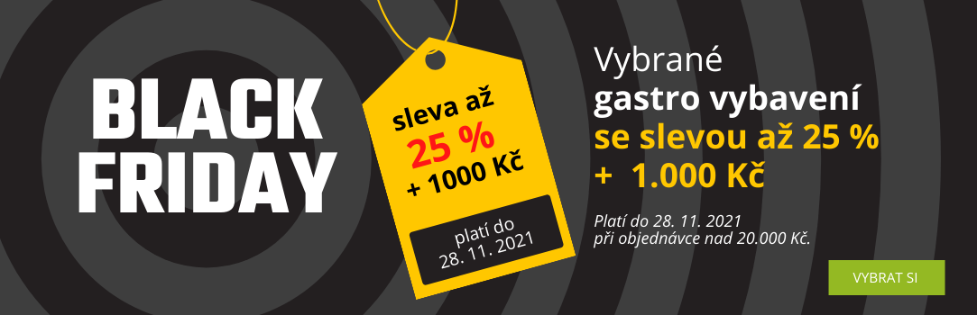 Black Friday - ušetřete na gastro vybavení