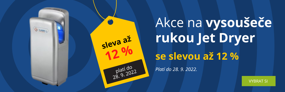 Sleva na vysoušeče rukou Jet Dryer