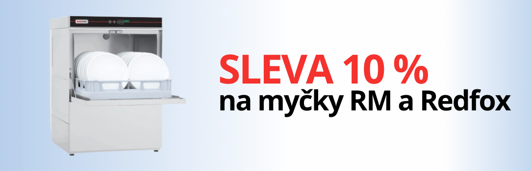 Využijte slevu 10 % na myčky RM a Redfox