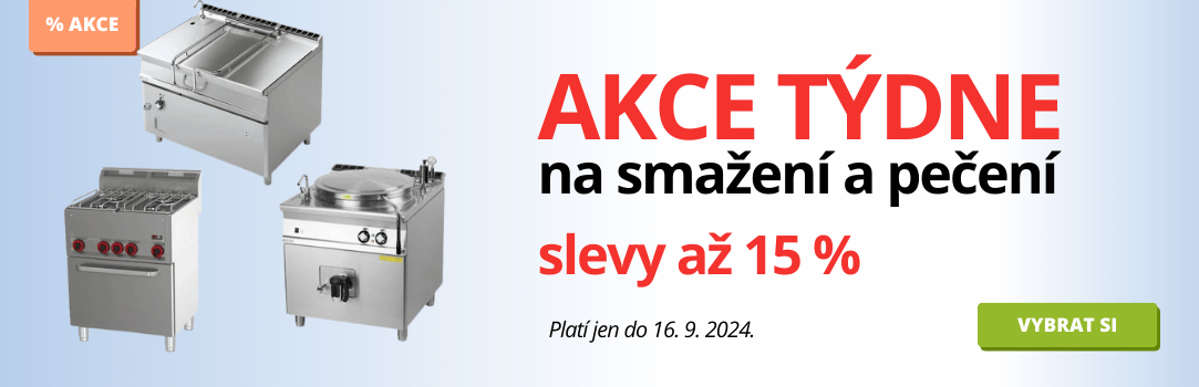 Využijte akci na konvektomaty, sporáky, varné kotle nebo smažicí pánve