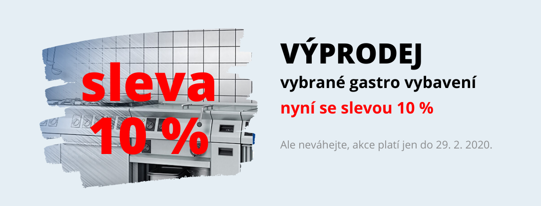 Gastro vybavení nyní se slevou 10 %
