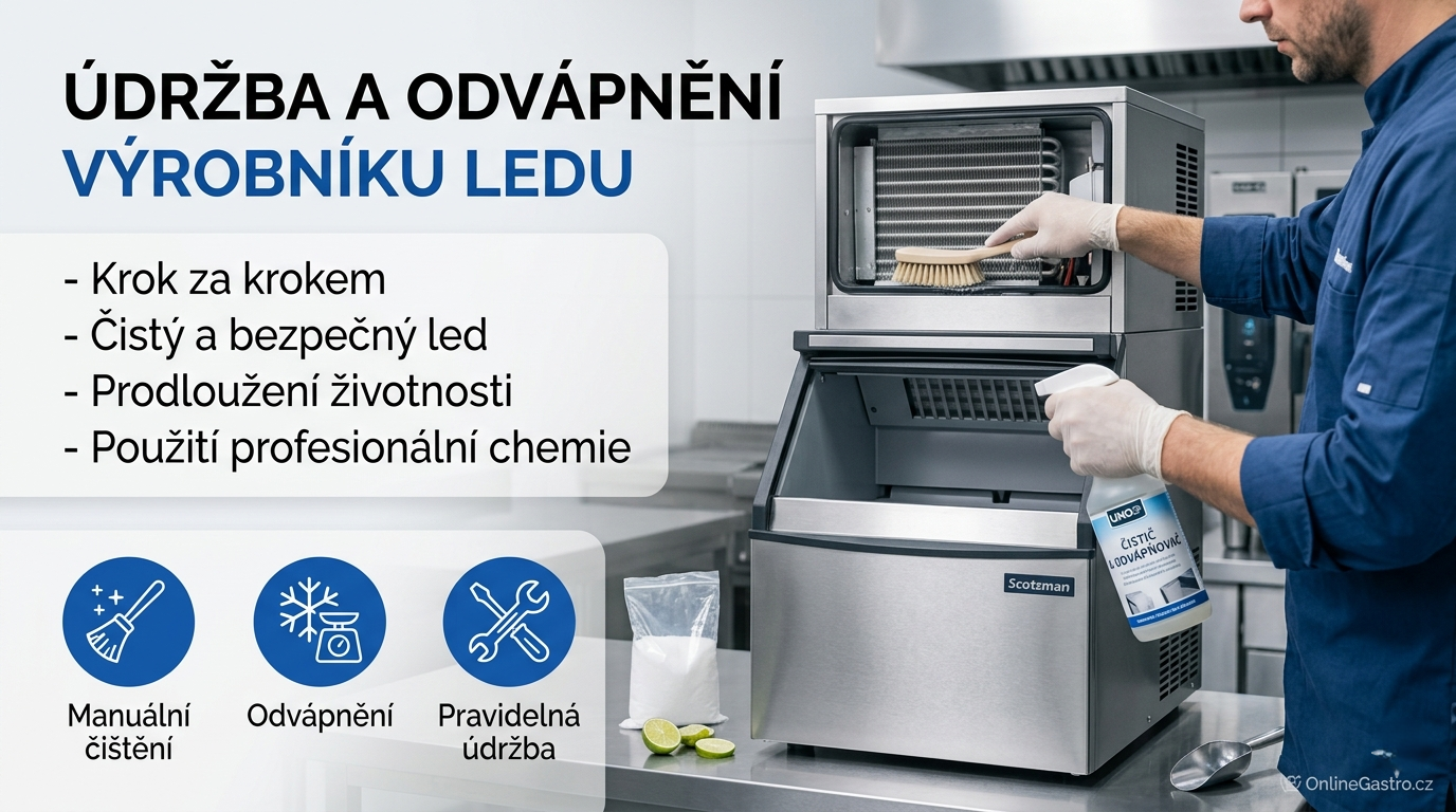 Údržba a odvápnění výrobníku ledu: jak prodloužit životnost