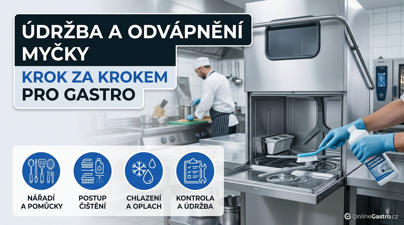 Údržba a odvápnění gastro myčky krok za krokem