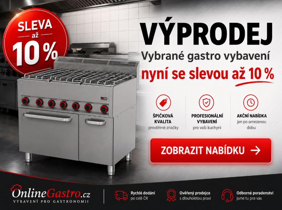 Gastro vybavení nyní se slevou 10 %