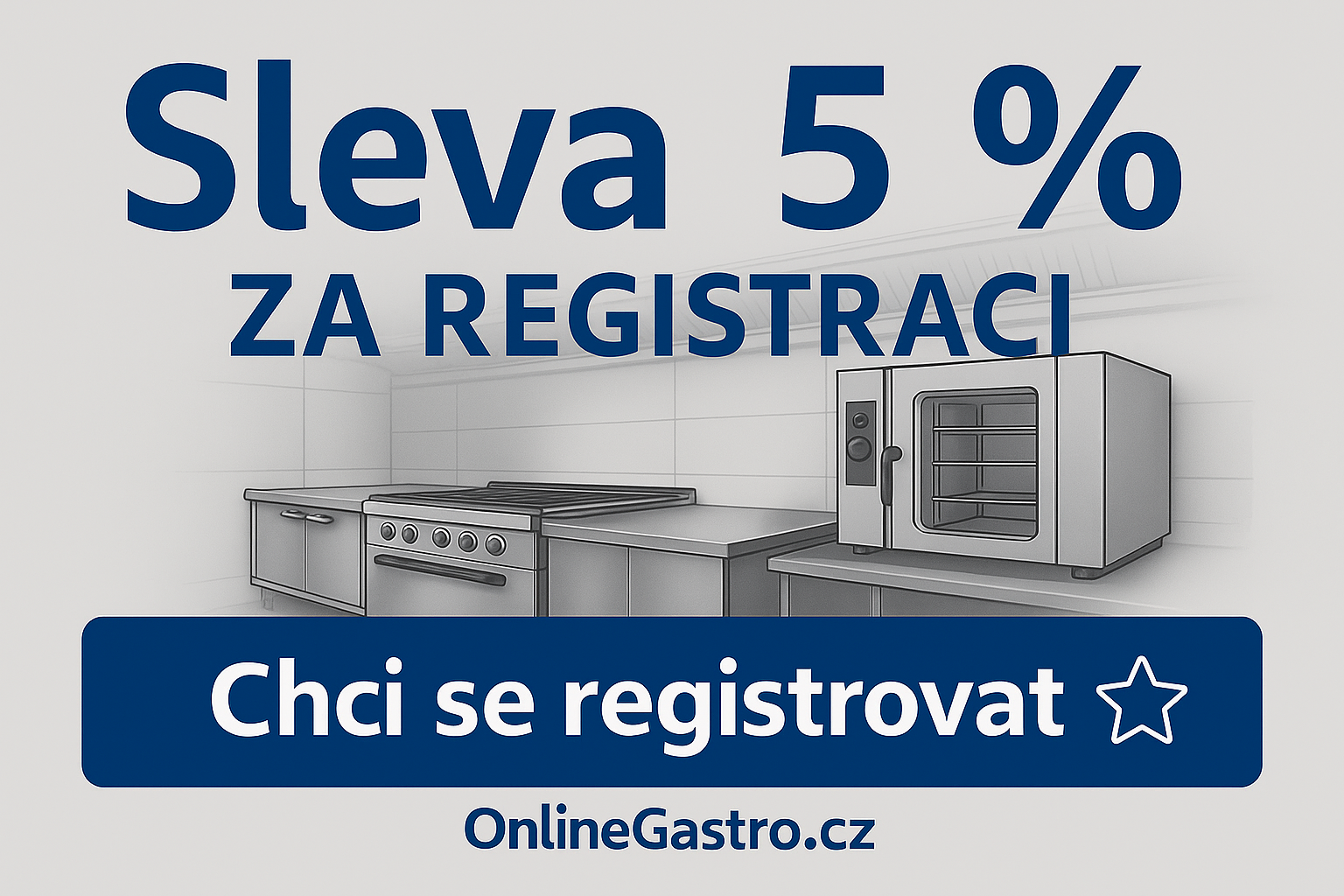 Sleva na gastro vybavení