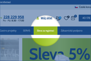 Sleva za registraci