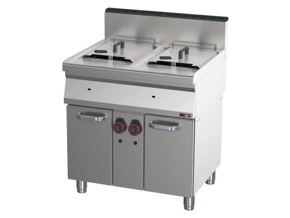 00110055 Friteza pl dvojita 0 8 kW l 15%2B15 l s pod FE 70 80 G