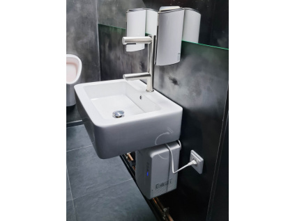 Vysoušeč rukou a baterie Jet Dryer DUO 2v1 Matný chrom Pochromovaná mosaz