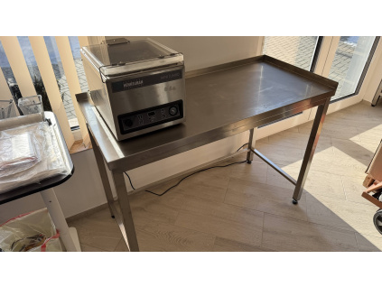 nerez stůl trnož bez police