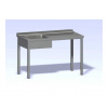 Nerezový mycí stůl s jedním dřezem SMD-1300x700(400x400x250)