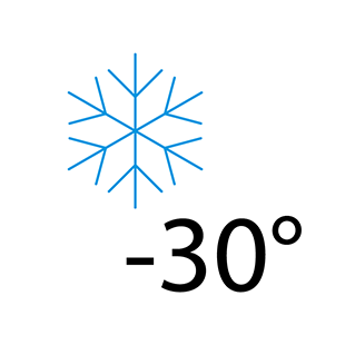 Prevádzka zaručená až do teploty -30 °C