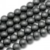 Hematit matný 8 mm  (návlek 48 - 50 korálků)