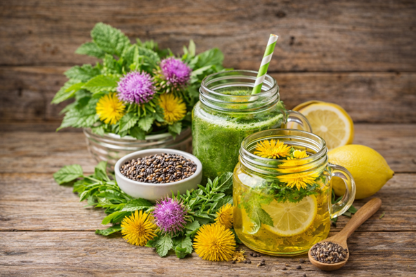 Herbs Energy Ostropestřec mariánský + Pampeliška lékařská – přírodní podpora jater a trávení