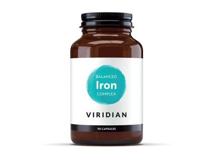 Viridian Balanced Iron Complex, 90 ks (Varianta Balanced Iron Complex 90 kapslí (Komplex železa s vitamíny) SK)