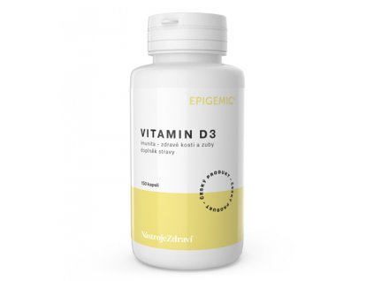 Epigemic Vitamin D3, 150 kapslí