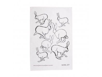 Running Rabbits Kitchen towel 6461