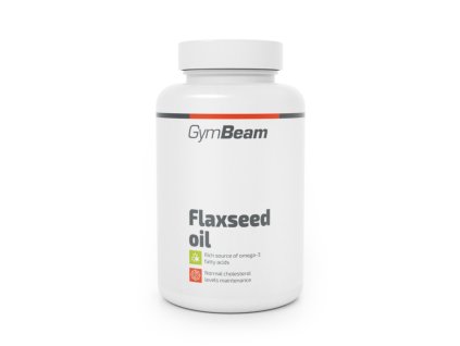 GymBeam Lněný olej, 90 kaps.