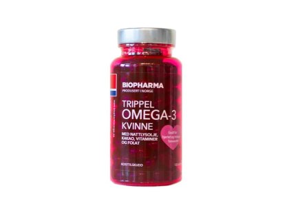 Biopharma Trippel OMEGA 3 Quinne Cocoa, 120 kapslí