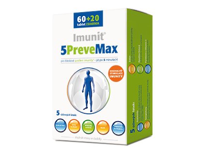 5PreveMax Imunit, 60+20 tablet zdarma
