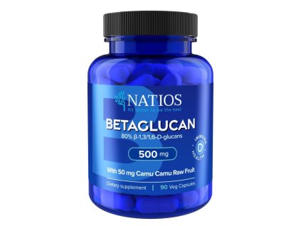 Natios Betaglucan 500 mg, 90 kapslí