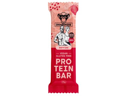 Chimpanzee BIO Proteinová tyčinka – berries, 45 g