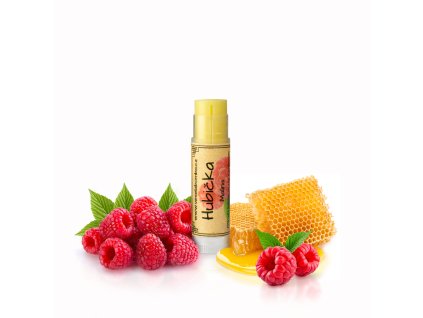 Veselá Bomba Hubička malina -  balzám na rty 4,5ml