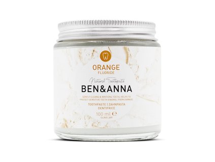 Ben & Anna Pomerančová zubní pasta s fluoridem, 100 ml