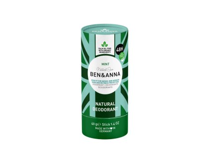 Ben & Anna Tuhý deodorant - Máta, 40 g