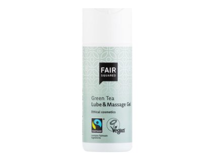 Fair Squared Lubrikační a masážní gel se zeleným čajem - veganský a fair trade, 150 ml