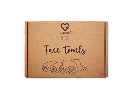 GOODIE Face Towels Sada malých obličejových ručníků, 5 ks