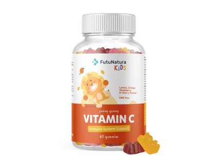 123028 futunatura kids vitamin c gumove bonbony pro deti 60ks