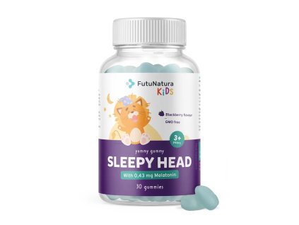 123037 futunatura kids sleepy head gumove bonbony pro deti na podporu spanku 30 ks