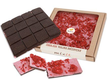 Mixit Čokoláda Malina dočervena, 250g