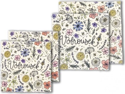 RODINNÉ BALENÍ - sada 4 voskovaných ubrousků (Barevné provedení Barevné)