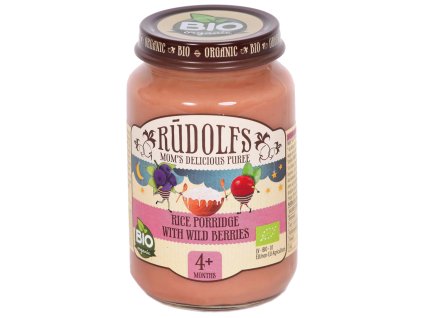 Rudolfs BIO Rýžová kaše s lesními plody, 190 g