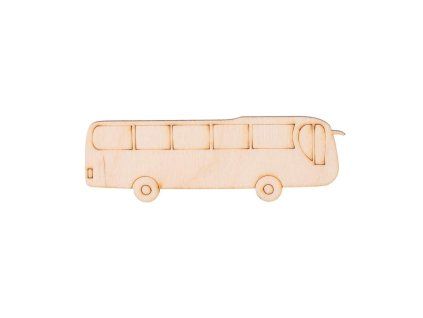 Dřevěný autobus 3,5 x 11 cm
