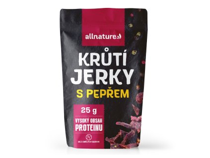 Allnature TURKEY Pepper Jerky, 25 g - Expirace