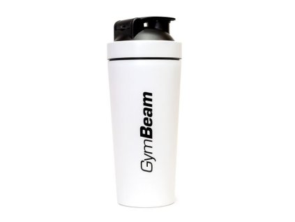 GymBeam Šejkr Steel White bílá, 750 ml