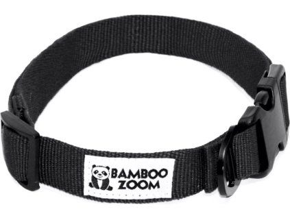 Bamboo Zoom Obojek cerny pro psy M 2310202015221435835