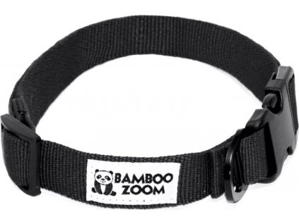 Bamboo Zoom Obojek pro psy černý M