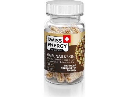 SWISS ENERGY HAIR, NAIL & SKIN Kapsle s postupným uvolňováním, 30ks