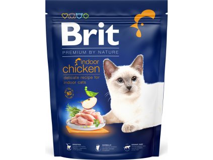 Brit Premium by Nature Cat krmivo pro doma žijící kočky s kuřetem, 300 g