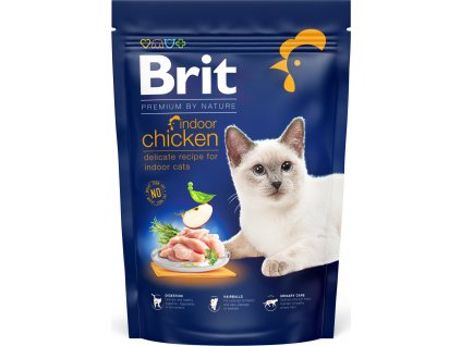 Brit Premium by Nature Cat krmivo pro doma žijící kočky s kuřetem, 800 g