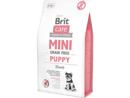 Brit Care MINI krmivo pro štěňata bez obilovin s jehněčím, 2 kg