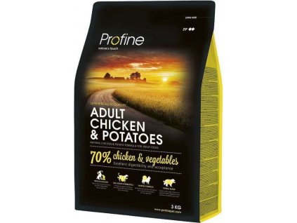 Profine Adult krmivo pro dospělé psy s kuřetem a brambory, 3 kg